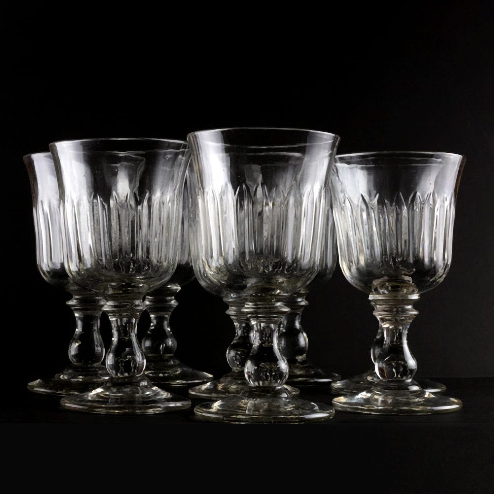 Late 18th Century French Wine Glasses- Set of 8