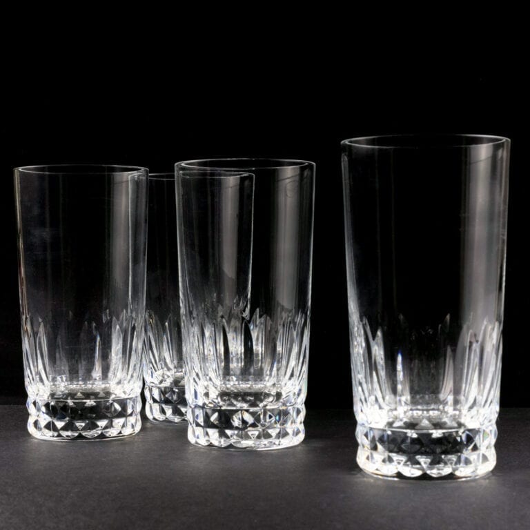 Set of 4 Whisky Tumblers. Baccarat Crystal c.1910. | Green & Stone Shop