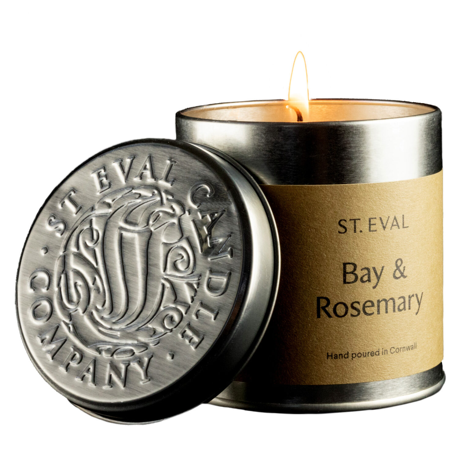 St Eval Candle, Bay and Rosemary. Green & Stone Shop