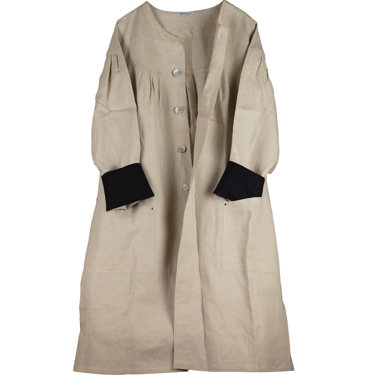 Bruno Charvin, Traditional Artist's Smock | Green & Stone Shop