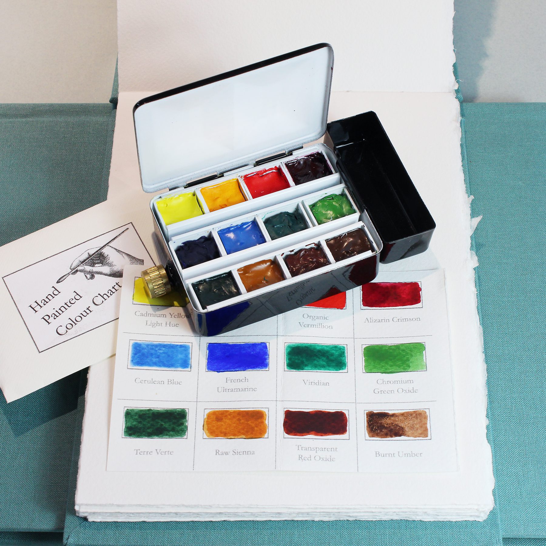 White Nights Watercolor Plastic Palette 12 Full Pans Set - Limited Edition  - Sitaram Stationers